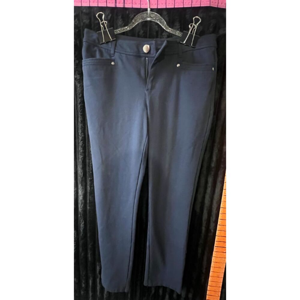 Christopher & Banks Signature Slimming Women’s Size 6 Navy Straight Leg Pants